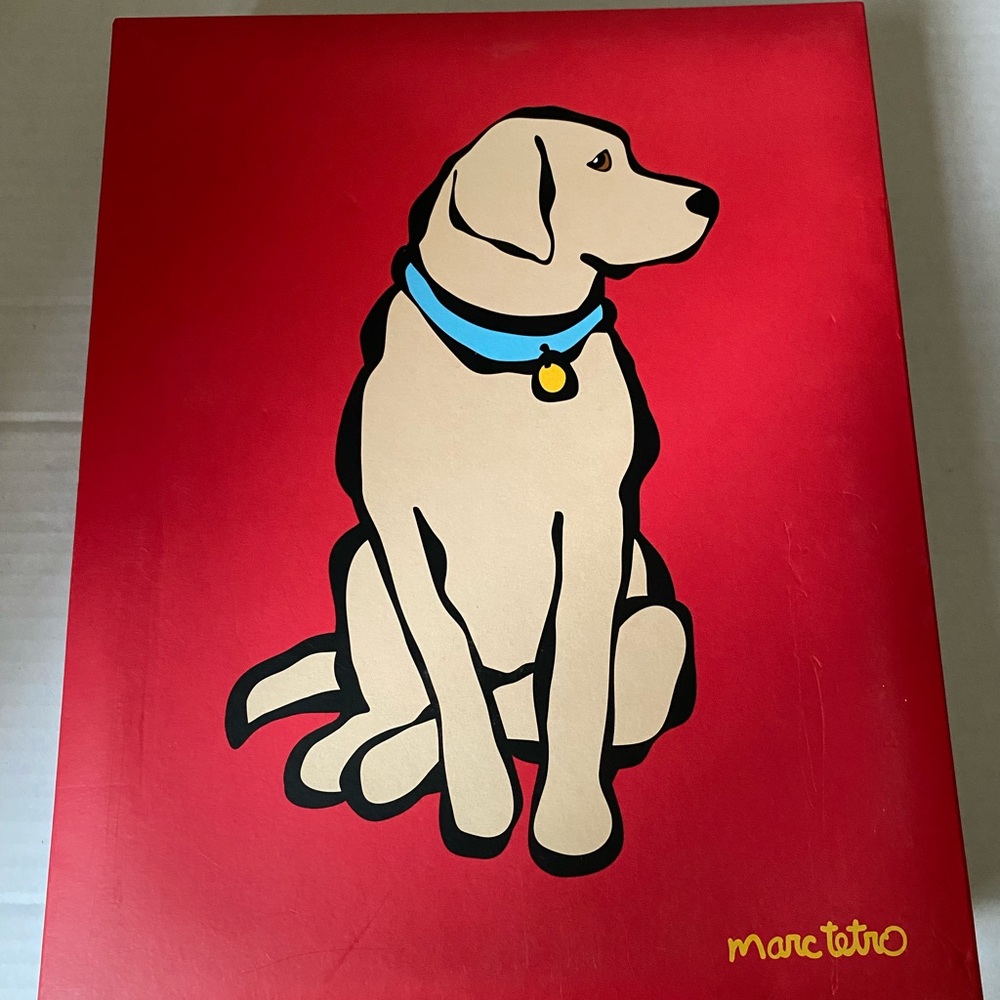 Marc Tetro Golden Retriever Travel Set Makeup Bag, Passport Holder, Luggage Tag - Picture 4 of 7